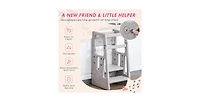 Flynama Adjustable Toddler Tower with Anti-Slip Mat - 3 Height Settings