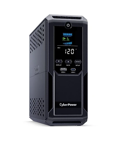 CyberPower CP1500AVRLCD3 1500VA/900W Intelligent LCD Mini-Tower Ups, Nema 5-15P