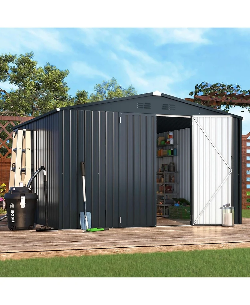 Aecojoy 10'x10' Outdoor Storage Shed