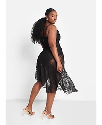 Rebdolls Women's Tie One Shoulder Swimsuit