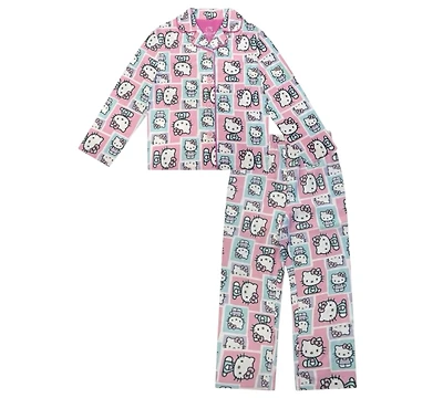 Hello Kitty Little and Big Girls 2-Piece Coat Pajama Set