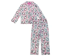Hello Kitty Little and Big Girls 2-Piece Coat Pajama Set