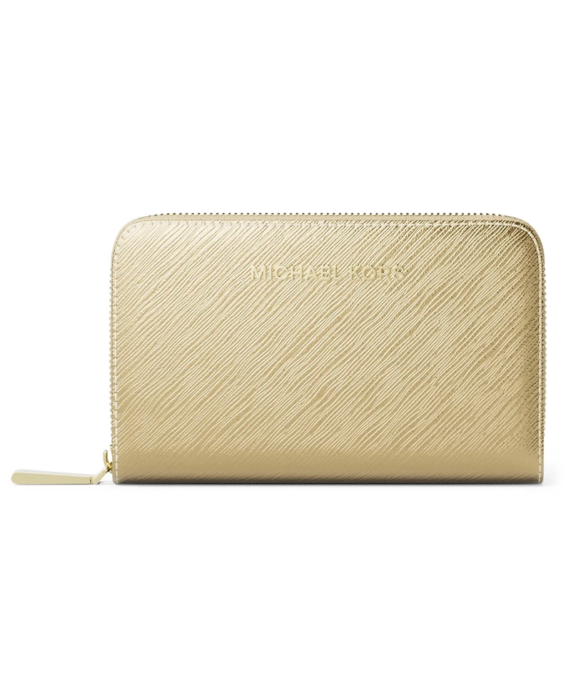 Michael Kors Women's Jet Set Small Zip Around Card Case