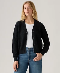 Levi's Women's Snowflake Long Sleeve Cardigan Sweater