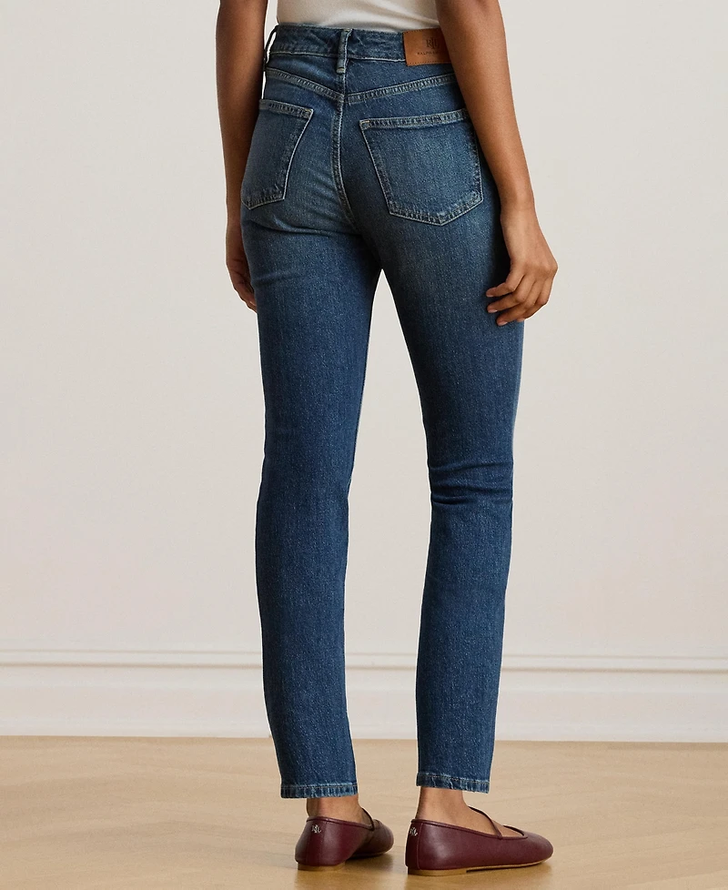 Lauren Ralph Women's High-Rise Straight Ankle Jeans