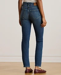 Lauren Ralph Women's High-Rise Straight Ankle Jeans