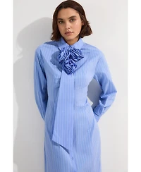 Karen Millen Woven Shirt Midi Dress