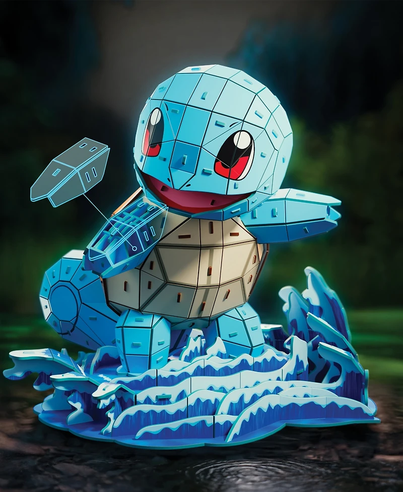 Pokemon Squirtle 3D Model Kit Kanto Starter Collection, 180 Pieces