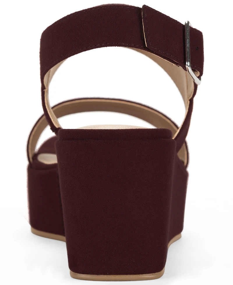 Style & Co Women's Ardenn Double-Strap Wedge Sandals, Created for Macy's