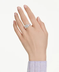 Swarovski Matrix White Rhodium Plated Ring