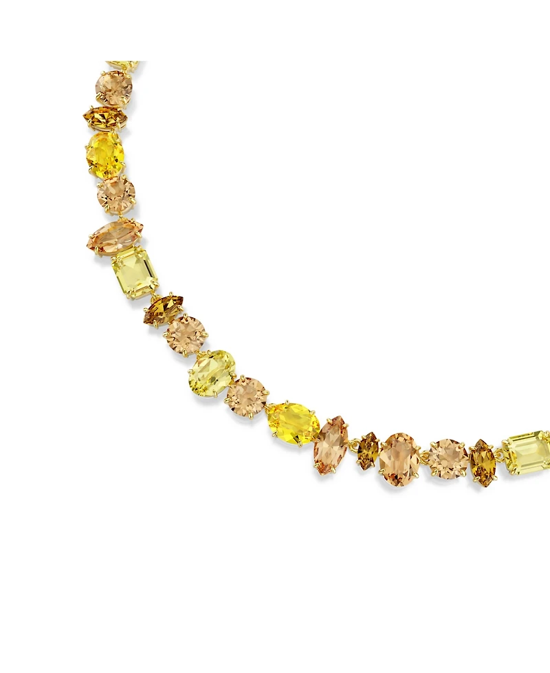 Swarovski Gema Gold-Tone Plated Tennis Necklace