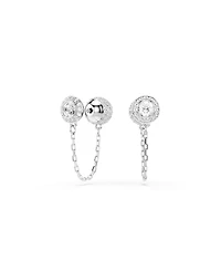 Swarovski Una Angelic Rhodium Plated Drop Earrings