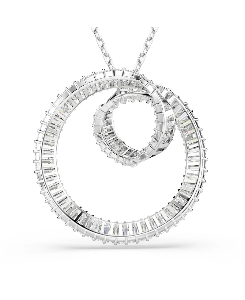 Swarovski Matrix Rhodium Plated Pendant Necklace