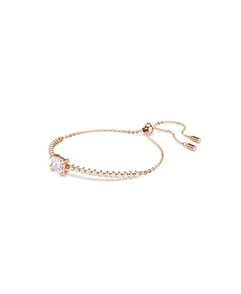 Swaroski Matrix Gold-Tone Plated Tennis Bracelet