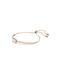 Swaroski Matrix Gold-Tone Plated Tennis Bracelet