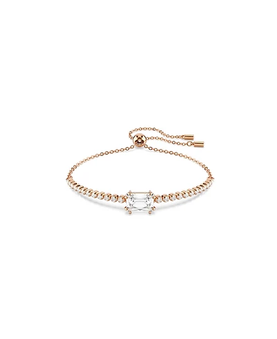 Swaroski Matrix Gold-Tone Plated Tennis Bracelet