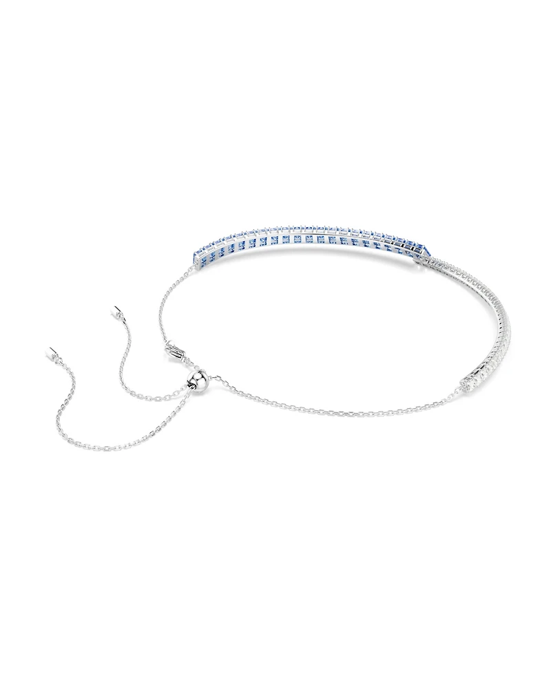 Swarovski Matrix Rhodium Plated Choker Necklace