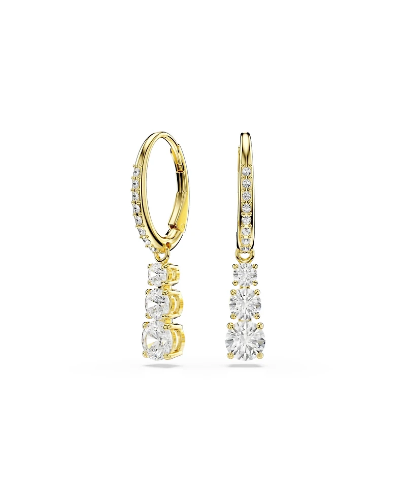 Swarovski Stilla Attract Gold-Tone Plated Hoop Earrings