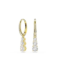 Swarovski Stilla Attract Gold-Tone Plated Hoop Earrings