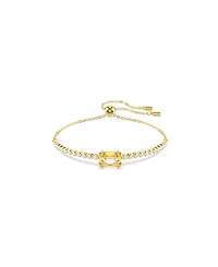Swaroski Matrix Gold-Tone Plated Tennis Bracelet