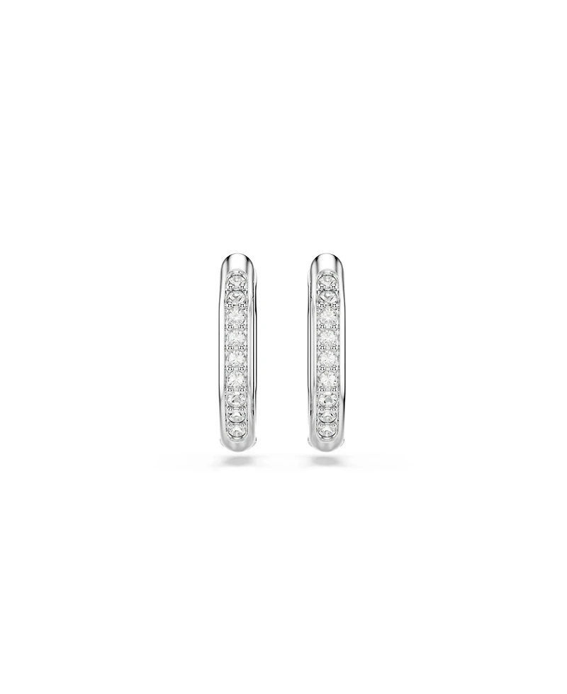 Swarovski Dextera Rhodium Plated Hoop Earrings