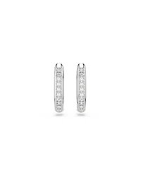 Swarovski Dextera Rhodium Plated Hoop Earrings