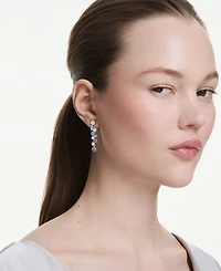 Swarovski Constella Rhodium Plated Drop Earrings
