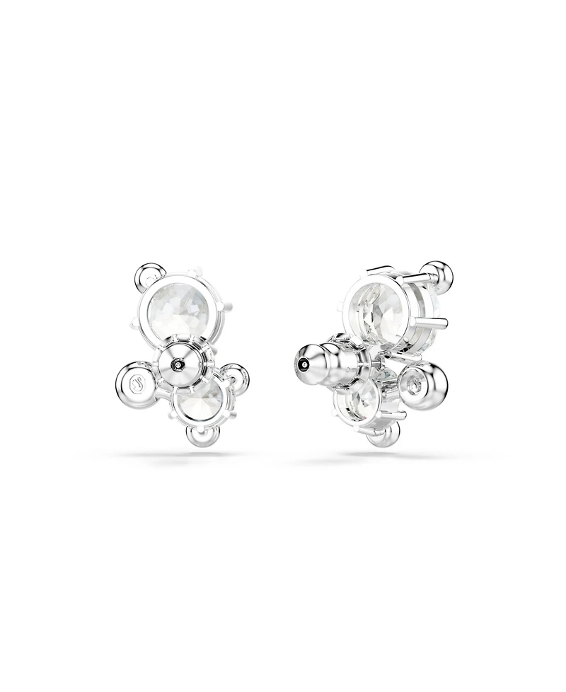 Swarovski Constella Rhodium Plated Stud Earrings