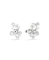 Swarovski Constella Rhodium Plated Stud Earrings