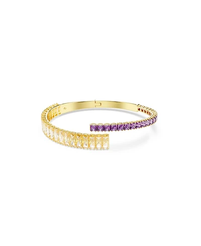 Swaroski Matrix Gold-Tone Plated Bangle