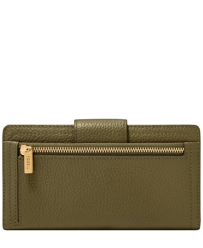 Fossil Logan Leather Rfid Tab Clutch Wallet