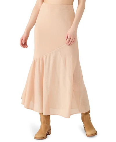 Steve Madden Women's Aneira Asymmetrical Panel Midi Skirt