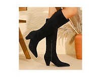 Berness True Faux Suede Knee High Boots