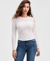 Guess Women's Rowena Ribbed Chenille Sweater