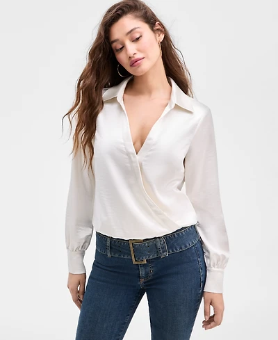 Guess Women's Leah Satin Bodysuit