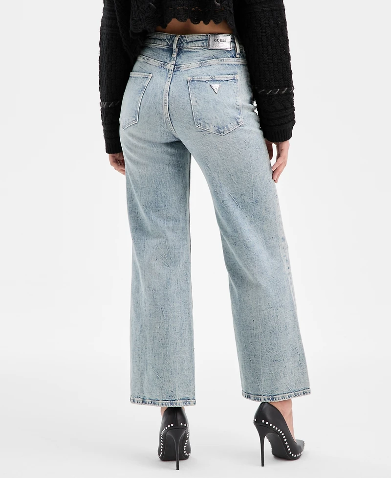 Guess Women's Ankle Wide-Leg Jeans