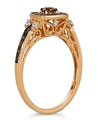 Le Vian Vanilla and Chocolate Diamond Ring (0.78 ct. t.w.) in 14K Strawberry Gold