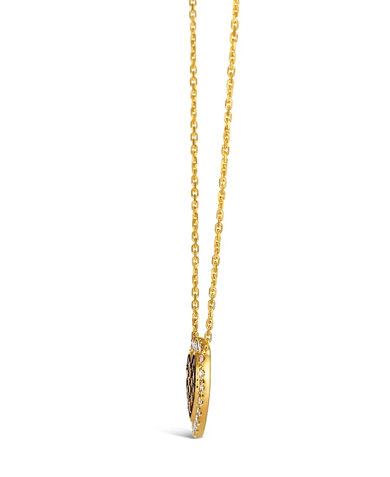 Le Vian Chocolate Diamond (0.34 ct. t.w.) & Nude Diamond (0.30 ct ct. t.w.) Pendant Necklace in 14K Honey Gold