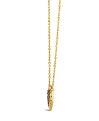 Le Vian Chocolate Diamond (0.34 ct. t.w.) & Nude Diamond (0.30 ct ct. t.w.) Pendant Necklace in 14K Honey Gold