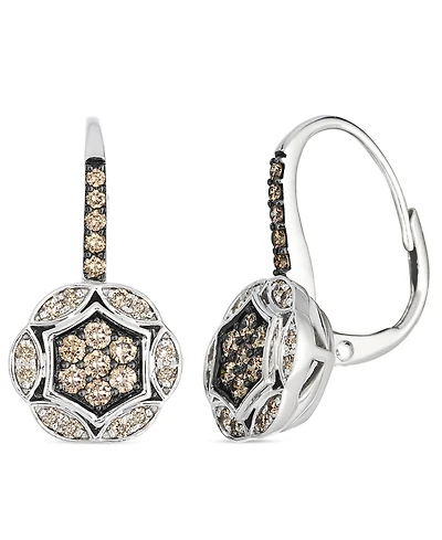 Le Vian Chocolate Diamond (0.41 ct. t.w.) and Nude Diamond (0.17 ct ct. t.w.) Earrings in 14K Vanilla Gold