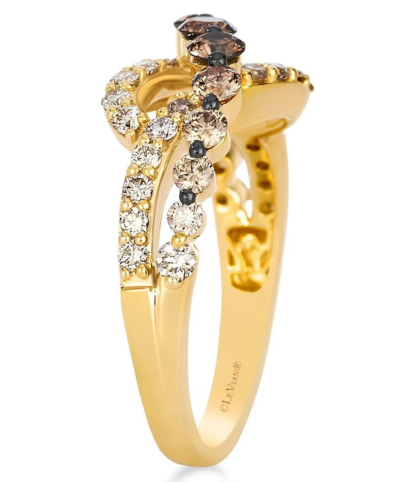 Le Vian Chocolate Ombre Diamond Ring (1.24 ct. t.w.) in 14K Honey Gold
