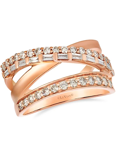 Le Vian Vanilla Diamond (0.19 ct. t.w.) and Nude Diamond (0.64 ct. t.w.) Ring in 14K Strawberry Gold