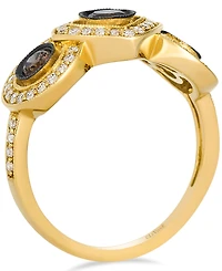 Le Vian Vanilla Diamond (0.33 ct. t.w.) and Chocolate Diamond Ring (0.53 ct. t.w.) in 14K Honey Gold