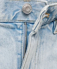 Mango Women's Frayed Hem Denim Skirt