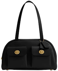 Coach Originals Twin Turnlock Medium Waxed Leather Bag