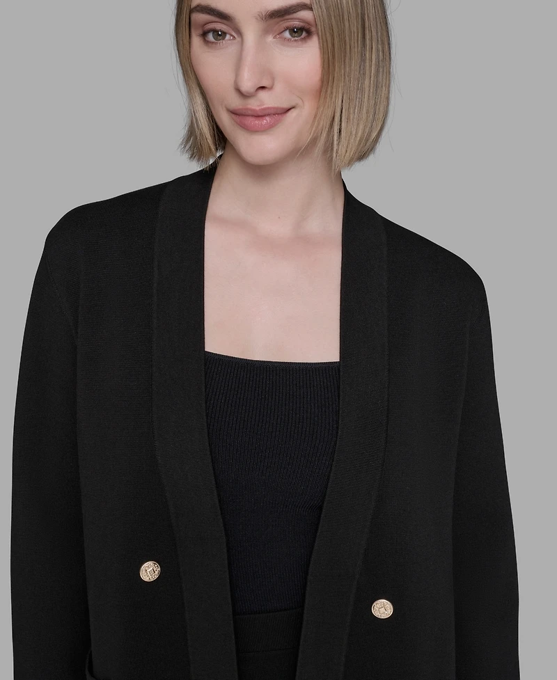 Karl Lagerfeld Paris Women's Long Sleeves Cardigan Sweater