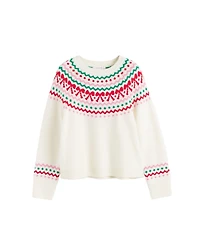 Chinti & Parker Women's Wool-Cashmere Bow Fairisle Sweater