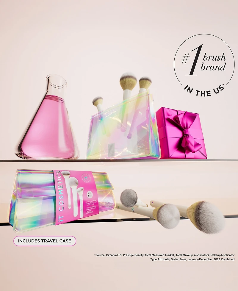 It Cosmetics 3-Pc. Holiday 2025 Global Brush Set