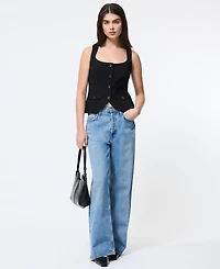 French Connection Women's Azra Square Neck Top