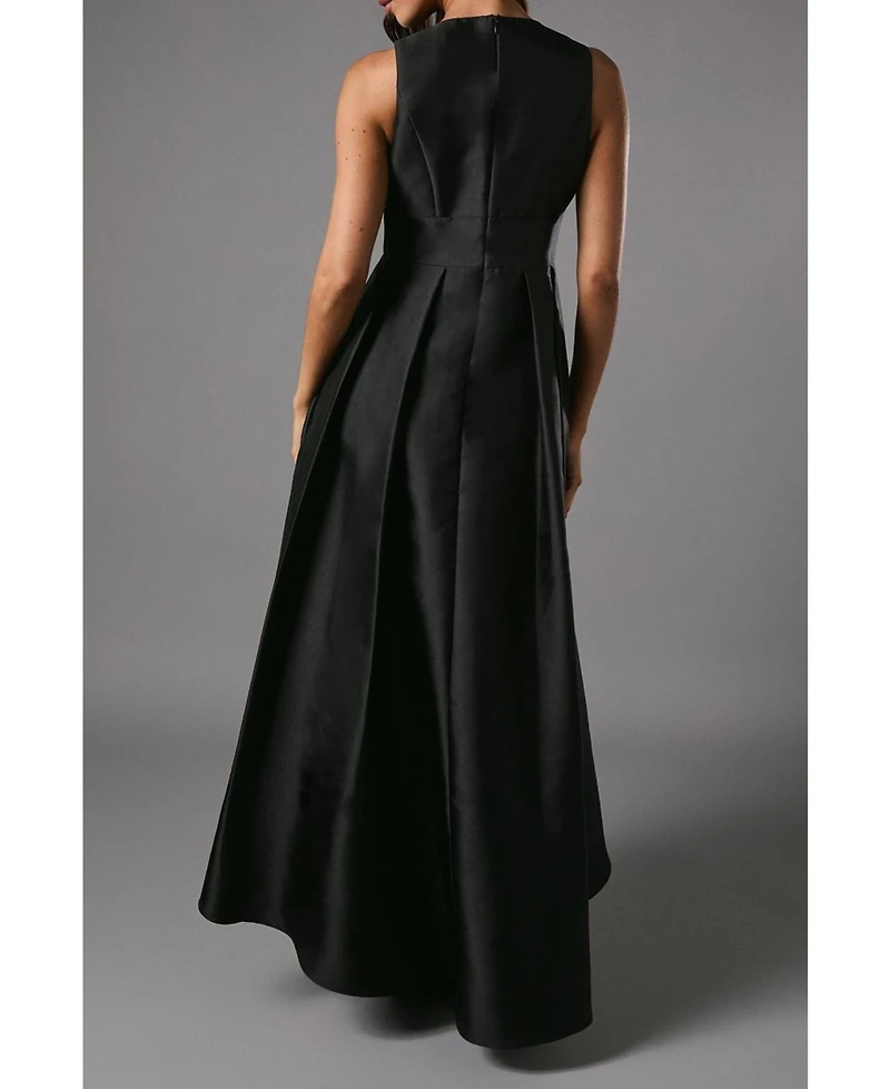 Coast Women's Sleeveless Plunge Waterfall Maxi Dress
